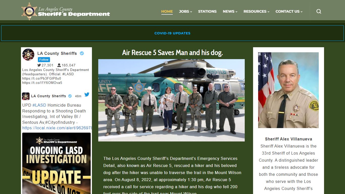 Los Angeles County Sheriff's Department | A Tradition of Service